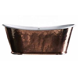 Nueva llegada de la bañera hecha a mano de cobre sólido bañera de cobre hecha a medida bañera de cobre para el baño en precio al por mayor - Product Image 4
