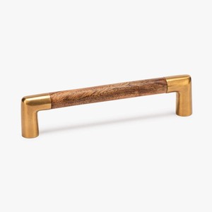 Tirador de barra elegante de madera de acacia con acabado en caoba antigua, venta al por mayor - Product Image 3