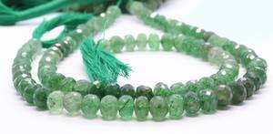 Perles de quartz fraise vert naturel micro-facettées en forme de rondelle, perles de pierres précieuses de quartz fraise pour la fabrication de bijoux par un grossiste - Product Image 5