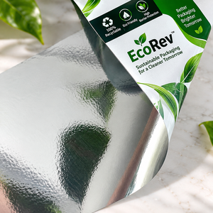 Película Laminada EcoRev ECO98 de Grado Alimenticio, Transparente y Brillante con Diseño Floral e Impresión Digital para Empaquetado Sostenible - Product Image 5