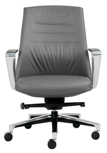 Chaise de bureau ergonomique moderne en cuir pour bureau, étude ou atelier - Product Image 5