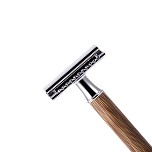 Maquinilla de Afeitar de Seguridad con Mango de Madera para Hombre, con Logo Personalizado, Doble Filo Recto, Productos Clásicos para el Afeitado - Product Image 3