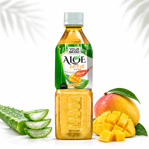 Bouteille PET 500ml Boisson à l'Aloe Vera Saveur Mangue Rafraîchissement Naturel Usine de Boissons Vietnamienne Nam Viet Foods Durée de Conservation 24 Mois - Product Image 1