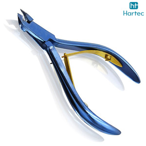 Cortacutículas Azul y Dorado, Servicio OEM ODM, Cortacutículas de Acero Inoxidable de Alta Precisión, Herramientas Profesionales de Manicura y Pedicura - Product Image 2