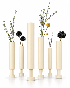 Trending Cream Magnetic Flower <b>Vase</b> Set Minimalist Metal <b>Decorative</b> <b>Vase</b> Luxury Modern Home Decor Collection - Product Image 1