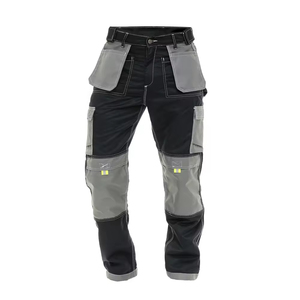 Soban Custom High Visibility Durable Polyester Unisex Safety <b>Work</b> Pants <b>Cargo</b> Trousers Reflective Tape Tool Pockets Knee Pockets - Product Image 3