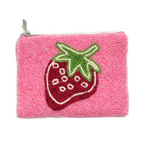 Pochette de Soirée de Luxe Florale Faite à la Main avec Perles, Broderie de Perles de Rocaille, Fermeture Éclair, Sac de Soirée, Mariage, Créateur, Mode, Vente en Gros