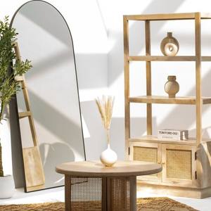 Librería de Madera Vandana Altis Sereno, Mueble de Almacenamiento Minimalista de Madera Sólida Moderna - Product Image 4