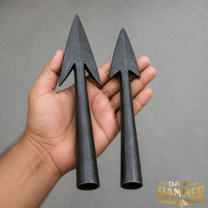 Punta de Flecha de Hierro Forjado a Mano, Estilo Rústico Negro, Diseño Auténtico DHA-506100, para Artesanía y Exhibición de Coleccionistas - Product Image 2