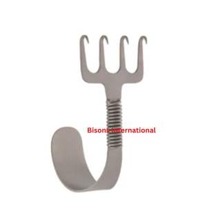 BISONS En gros Instrument de chirurgie plastique manuel en acier inoxydable, Râteau Gorney, Retracteur cutané, Retracteur à ressort pour la nuque - Product Image 1