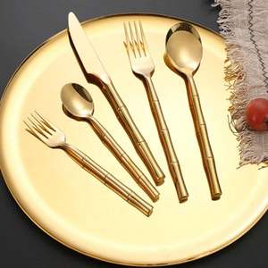Juego de cubiertos de metal de élite que ofrece una experiencia gastronómica refinada con acero de alta resistencia y un atractivo elegante. - Product Image 2