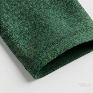 Conjunto de yoga verde sin costuras para mujer, 2 piezas, leggings de cintura alta, top corto con tirantes cruzados y cuello redondo - Product Image 6