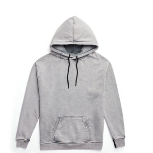 Sudadera con capucha extragrande para hombre, estilo vintage desgastado, forro polar de 400 GSM, estilo lavado ácido, para invierno, con bolsillo Kingrod - Product Image 2