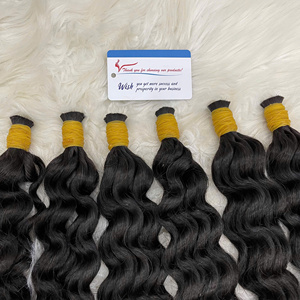 Extensions de cheveux de qualité supérieure, magnifiques mèches de cheveux humains, très lisses, faciles à poser, très haute qualité, ondulations profondes à la vapeur. - Product Image 2