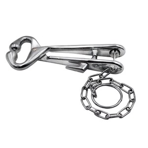 Farm Bull Nose <b>Holder</b> Stainless Steel Veterinary Cattle Handling Tool Heavy Duty Animal <b>Control</b> Equipment - Product Image 6