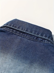 Premium Quality OEM Winter Season Wear Denim Jean Man <b>Jackets</b> Long Sleeve Best Selling Stylish Wear Male Washed Blue Autumn - Product Image 5