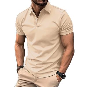 Polo de travail personnalisé avec logo brodé pour hommes, en polyester et élasthanne, uniforme professionnel de qualité supérieure, polos de golf, t-shirts 2026 - Product Image 1