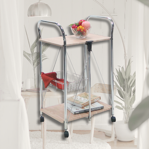 OEM/ODM Customized Modern Design Iron Tea Trolley Foldable <b>for</b> Indoor & Outdoor Commercial Use in Kitchen - Product Image 1