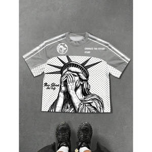 Camisetas de Marca Personalizadas de Alta Calidad para Hombre, Tallas Grandes, 100% Algodón, Impresión Serigrafiada, Secado Rápido y Transpirable, Ropa Urbana - Product Image 2