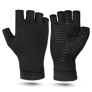 Gants de musculation en cuir à demi-doigts antidérapants avec lacets et logo personnalisé, unisexes, prix raisonnable - Product Image 1