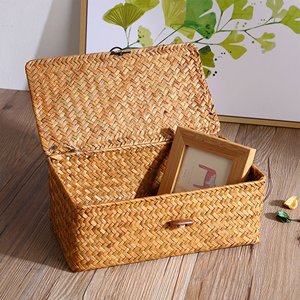 Boîtes organisatrices en raphia de fournisseur vietnamien, offre à prix réduit, qualité supérieure, boîtes tissées en jonc de mer - Product Image 6