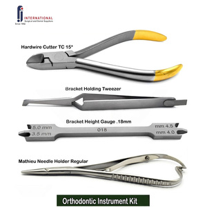Juego de Instrumentos de Ortodoncia Dental: Cortador de Ligaduras, Pinzas Mathieu, Pinzas para Brackets, Medidor de Altura, Acero Inoxidable, Certificado CE - Product Image 6