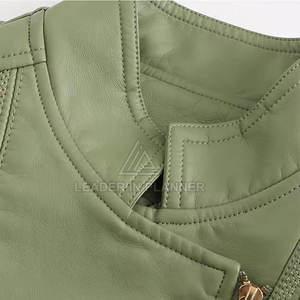 Nueva Llegada, Chaqueta de Cuero Personalizada para Mujer, Chaqueta de Cuero Transpirable a Bajo Precio - Product Image 5