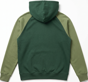 Men’s Color Block Pullover Hoodie Sweatshirt <b>Raglan</b> Sleeve Casual Streetwear Hooded <b>Top</b> with Kangaroo Pocket and Drawstring - Product Image 2