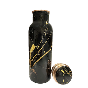 Botella de Cobre Grande Hecha a Mano, Lujosa y Elegante, Superventas, para Bebidas, Capacidad de 500 ml, para Beber Agua Directamente, 99% Cobre - Product Image 2