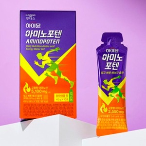 Water Gel Portable Fitness Supplement with 2550 mg Amino Acids, Pineapple Flavor, Ildong 40g per <b>sachet</b>, Amino Potent Nutrition - Product Image 2