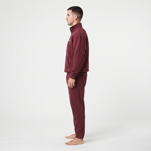 Conjunto Deportivo de Dos Piezas para Hombre de la Mejor Calidad, Chaqueta Deportiva con Cuello Alto y Media Cremallera, Pantalones Anchos, Estilo Urbano Holgado - Product Image 4
