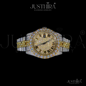 Reloj de Marca Completamente Adornado con Diamantes Moissanite, Joyería Hiphop de Plata, para Compromiso, Fiesta, Boda, Aniversario, Regalo para Ella - Product Image 2