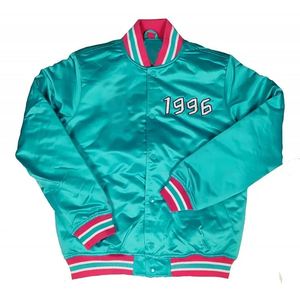 Blouson Bomber en Satin Sur Mesure 2026 pour Garçons et Hommes, Coupe-Vent en Toile avec Col Montant et Broderie Style Universitaire, Nouveau Modèle Tactique Décontracté - Product Image 5