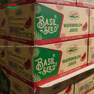 น้ำโหระพาบรรจุขวด 290 มล. น้ำผลไม้พร้อมเมล็ด ขายส่ง ราคาโรงงาน ผู้ผลิตเครื่องดื่มเพื่อสุขภาพในเวียดนาม - Product Image 5