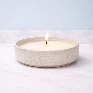 Olive Stone Ceramic Candle Vessel Wide Bowl Thick Durable Heat Resistant Smooth Gloss Finish Single Wick Elegant Home Decor - Product Image 3