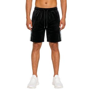 Pantalones Cortos de Terciopelo para Hombre, Color Gris Claro, de Secado Rápido, Transpirables, con Cintura Elástica de Poliéster, Suaves al Tacto - Product Image 3