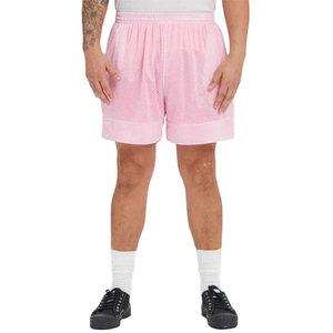 Pantalones Cortos de Baloncesto de Malla Rosa para Hombre, de Secado Rápido, Transpirables, con Cordón Ajustable, para Entrenamiento Atlético, Gimnasio, con Logotipo Personalizado - Product Image 4