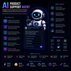 Agent de gestion des tickets IA pour un service client numérique unifié et des flux de travail de support efficaces sur les plateformes commerciales en ligne - Product Image 1