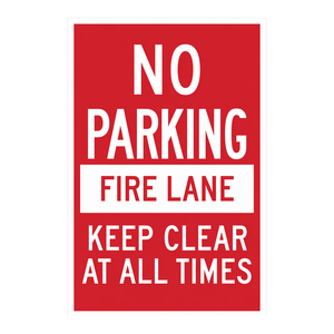 Panneau de signalisation interdiction de stationnement Brady, 18x12 pouces, panneau de sécurité en métal pour intérieur/extérieur - Product Image 2