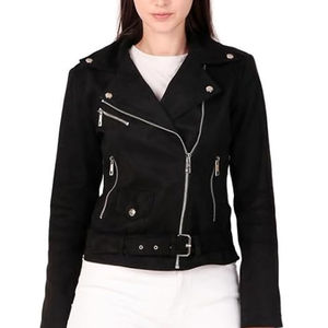 Nouvelles vestes en cuir souple pour femmes, style motard, automne-hiver, vêtements décontractés streetwear pour femmes, vestes en cuir - Product Image 1