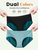 Ropa Interior Femenina para Uso Diario, Absorbente, Equilibrio de Humedad, Transpirable, Elástica, Cobertura Media, Protección contra Olores, Tejido de Punto