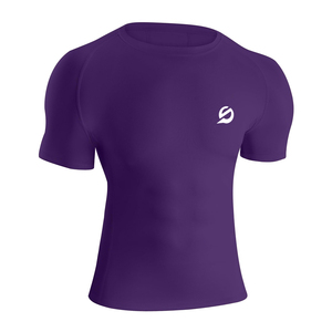 T-shirt de sport pour homme, coupe ajustée, manches courtes, uni, écologique, respirant, personnalisable - Product Image 3
