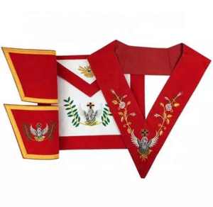 ผ้ากันเปื้อนเมสันคุณภาพสูงทำมือ NESTA SPORTS สำหรับทุกระดับ พร้อมปกปักลายสำหรับพิธีกรรม - Product Image 1