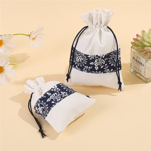 Sacs à Graines Personnalisables en Polyester/Coton, Imprimé Floral, Résistants à l'Eau, Écologiques, avec Cordon Ajustable pour Cadeaux Promotionnels - Product Image 3