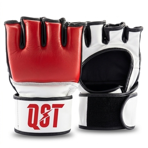 ถุงมือฝึกซ้อม MMA แบบเบา ระบายอากาศได้ดี ครึ่งนิ้ว สำหรับฝึกซ้อม ต่อสู้ มวยไทย ชกมวย ซ้อมกับกระสอบทราย ปรับขนาดข้อมือได้ - Product Image 1