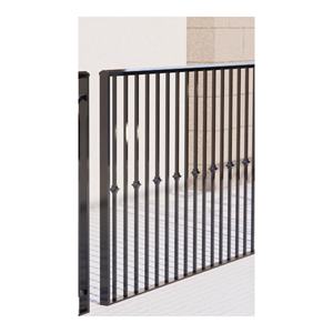 Barandilla de Balcón Moderna de Hierro Forjado y Acero Inoxidable, Baranda de Seguridad Decorativa y Duradera para Uso en Interiores y Exteriores - Product Image 1