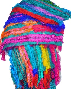 LSSV 148 IN;3922 12 \ "X 72 \" Echarpe cache-cou en soie Latifi unie pour femmes Anti-Pill Warp Knitted Customisable Multi-Colors Bags - Product Image 2