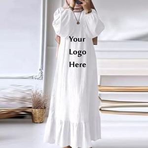 Abaya de luxe perlée cousue à la main en gros Dubaï Islam femmes robe manches longues vêtements traditionnels musulmans Abaya du Bangladesh - Product Image 5