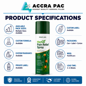 Spray Herbal para el Alivio del Dolor de Marca Privada Accra Pac, 100 ml, de Acción Rápida, Uso Externo Corporal, Hecho en Gujarat - Product Image 5