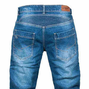 Jeans de Hombre de Mezclilla 100% Algodón, Corte Recto, Estilo Casual, Tejido de Invierno de Primera Calidad, Lavado, Estilo Urbano, Ajuste Regular - Product Image 4